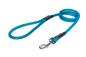 Preview: klassische Hundeleine - L - 145cm - blau mit schwarzen Punkten